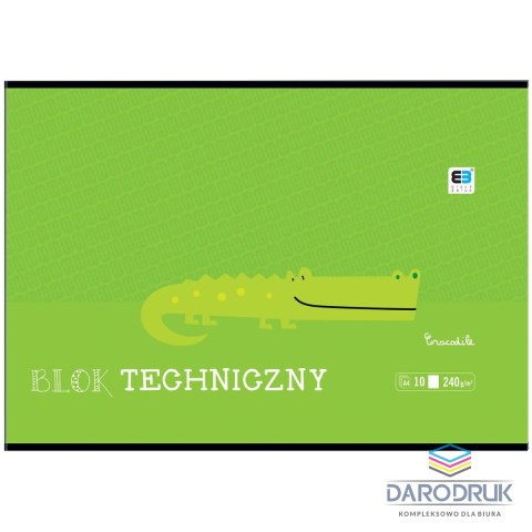 Interdruk Blok techniczny B&B KIDS A4 białe 240g 10k Interdruk (BLTBB)