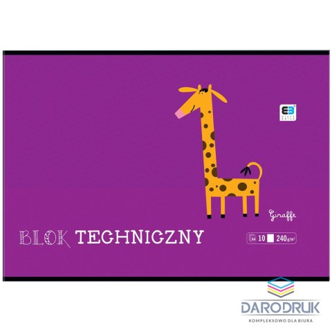 Interdruk Blok techniczny B&B KIDS A4 białe 240g 10k Interdruk (BLTBB)