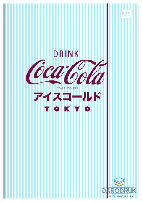Interdruk Teczka kartonowa na gumkę COCA COLA SOFT TOUCH A4 mix Interdruk