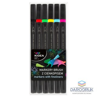 Kidea Marker permanentny wkład mix okrągła końcówka Kidea (MBC6KKA)