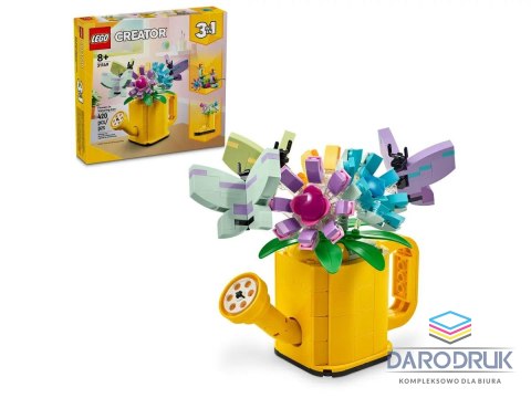 Lego Klocki konstrukcyjne Creator Kwiaty w konewce Lego (31149)