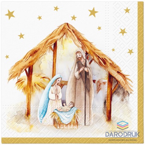 Paw Serwetki Lunch BN Holy Family Blessing mix nadruk bibuła [mm:] 330x330 Paw (SDL241400)
