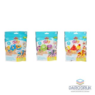 Playdoh Masa plastyczna dla dzieci Air Clay Cupcake Donut Macaroon ciasteczka mix Playdoh (88725)