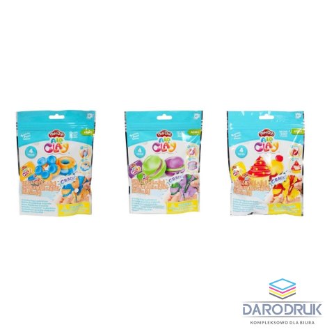 Playdoh Masa plastyczna dla dzieci Air Clay Cupcake Donut Macaroon ciasteczka mix Playdoh (88725)