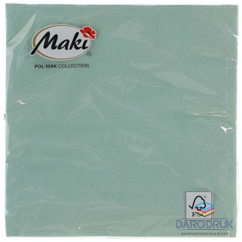 Pol-mak Serwetki zielony jasny bibuła [mm:] 330x330 Pol-mak (00049)