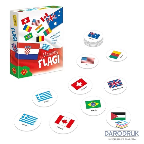 Alexander Gra edukacyjna Memosy - Flagi Alexander (26993)