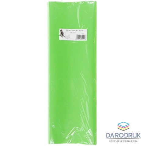 Bibuła gładka zielona jasna gładka zielona 700mm x 500mm (22)