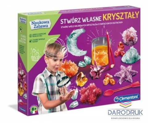 Clementoni Zestaw kreatywny dla dzieci stwórz wysłane kryształy Clementoni (50069)