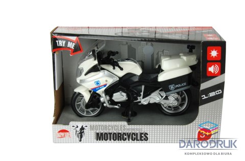 Dromader Motocykl policja ze światłem i dźwiękiem Dromader (130-1282836)