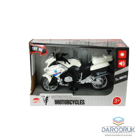 Dromader Motocykl policja ze światłem i dźwiękiem Dromader (130-1282836)