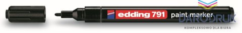 Edding Marker specjalistyczny 791 wkład czarny 1,0-2,0mm płaska/szpic końcówka Edding