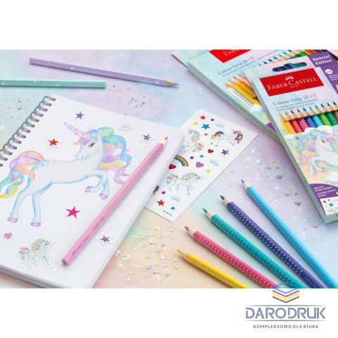 Faber Castell Kredki ołówkowe Unicorn 10+3 kol. Faber Castell (201542 FC)