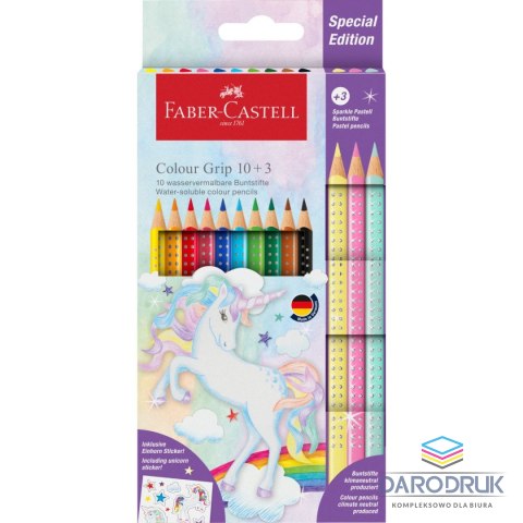 Faber Castell Kredki ołówkowe Unicorn 10+3 kol. Faber Castell (201542 FC)
