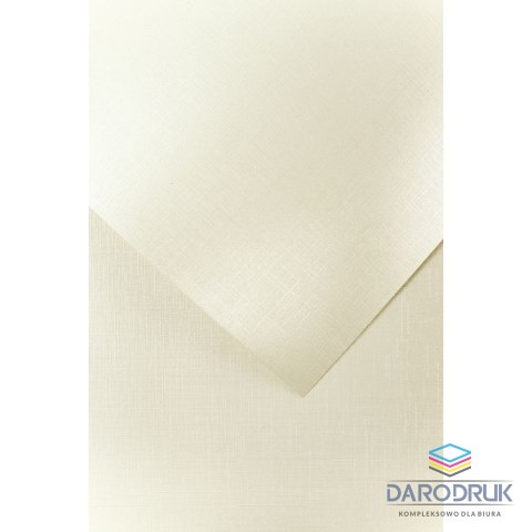 Galeria Papieru Papier ozdobny (wizytówkowy) A4 holland kremowy kremowy 230g Galeria Papieru (200502)