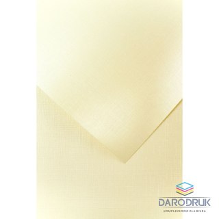 Galeria Papieru Papier ozdobny (wizytówkowy) A4 holland kremowy kremowy 230g Galeria Papieru (200502)