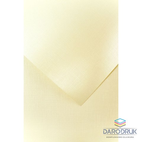 Galeria Papieru Papier ozdobny (wizytówkowy) A4 holland kremowy kremowy 230g Galeria Papieru (200502)