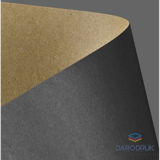 Galeria Papieru Papier ozdobny (wizytówkowy) A4 kraft czarny 275g Galeria Papieru (204420)