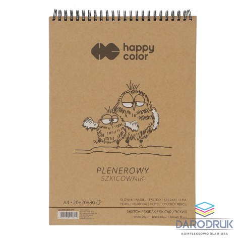 Happy Color Blok artystyczny Happy Color szkicownik A4 80g 70k Happy Color (HA 3808 2030-P70)