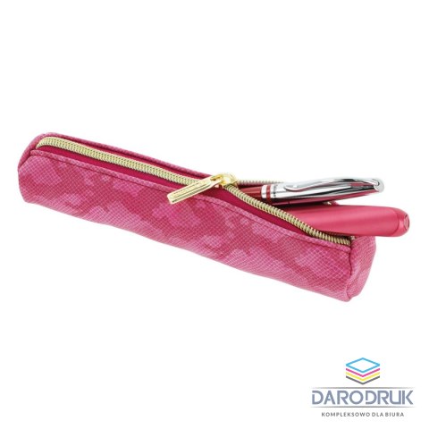 Herlitz Piórnik Kosmetyczka Okrągła Snake róż 50046614 Herlitz (300001584)
