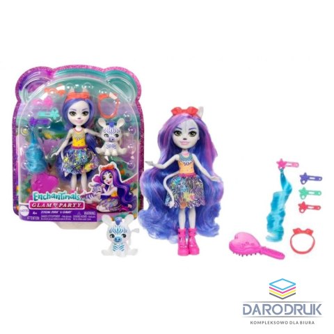 Mattel Lalka Enchantimals Zebra Lalka Deluxe [mm:] 150 Mattel (HNV28)