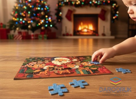 Multigra Puzzle Pracownia Świętego Mikołaja 30 el. Multigra