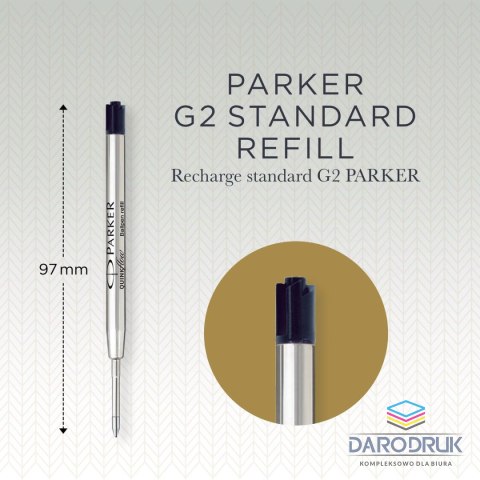 Parker Wkład do długopisu QINKFLW wkład czarny Mmm Parker (1950372)