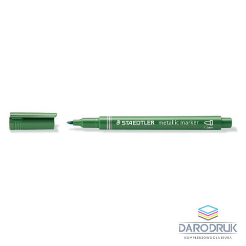 Staedtler Marker permanentny metaliczny wkład zielony 1-2mm okrągła końcówka Staedtler (8323-81)