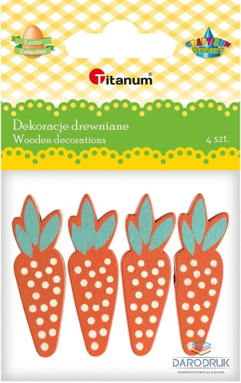 Titanum Ozdoba drewniana Craft-Fun Series marchewki Titanum (5017)