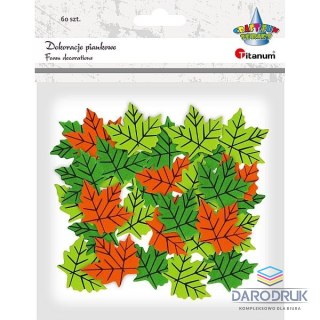 Titanum Ozdoba piankowa Craft-Fun Series liście 60szt. Titanum (EB680)