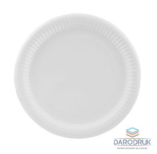 Arpex Talerz jednorazowy okrągły papier śr. 230mm 100 szt Arpex (D9202)