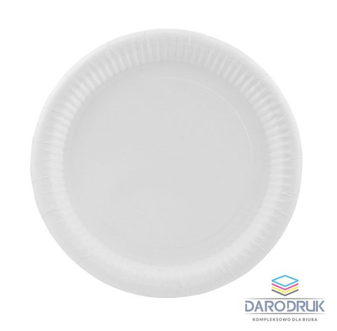 Arpex Talerz jednorazowy okrągły papier śr. 230mm 100 szt Arpex (D9202)