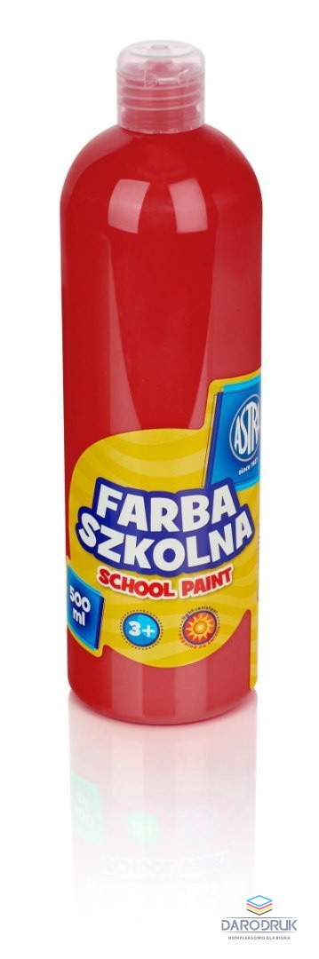 Astra Farby plakatowe kolor: czerwona 500ml 1 kolor. Astra