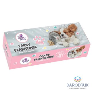 Beniamin Farby plakatowe The Sweet Pets kolor: mix 20ml 12 kolor. Beniamin (2266)
