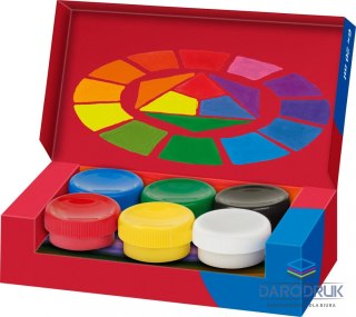 Faber Castell Farby plakatowe kolor: różne 20ml 6 kolor. Faber Castell (121040 FC)