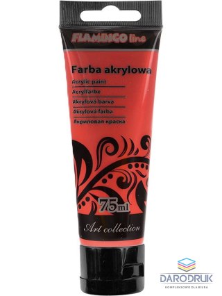 Flamingo Line Farba akrylowa perłowy kolor: perłowy czerwone wino 75ml Flamingo Line (826)