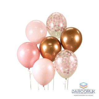 Godan Balon gumowy bukiet balonowy różowy metaliczny 300mm 12cal Godan (BB-RMD7)