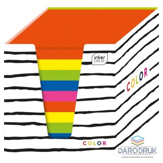 Interdruk Kostka papierowa mix intensywny [mm:] 90x90x 90 Interdruk (KOSPAPKKUBPIN)