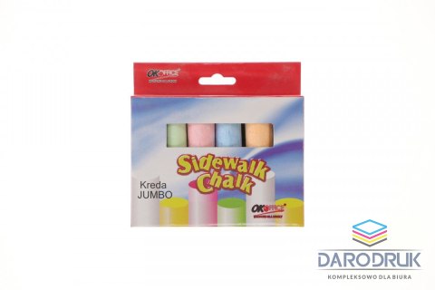 Kreda jumbo kolor: różne 6 szt
