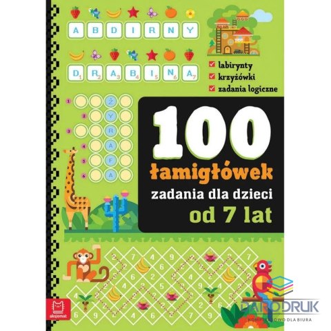 Książka dla dzieci 100 łamigłówek