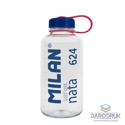 Milan Bidon Butelka z tritanu Nata przezroczysta 1000ml Milan (644034NT)