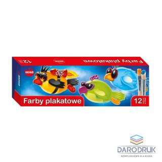 Mona Farby plakatowe kolor: mix 20ml 12 kolor. Mona