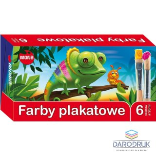 Mona Farby plakatowe kolor: mix 20ml 6 kolor. Mona