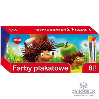 Mona Farby plakatowe kolor: mix 20ml 8 kolor. Mona