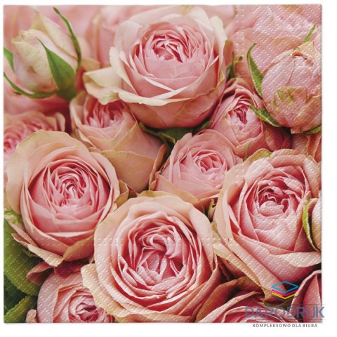 Paw Serwetki Lots of Roses miks bibuła [mm:] 330x330 Paw (TL120300)