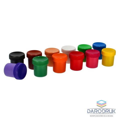 Starpak Farby plakatowe Dino kolor: mix 20ml 12 kolor. Starpak (493206)