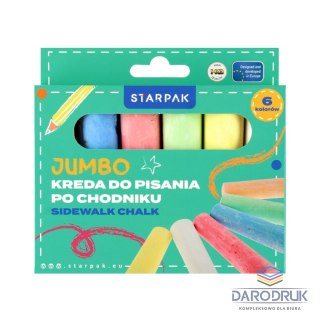 Starpak Kreda chodnikowa mix Starpak (559665) 6 sztuk