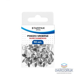 Starpak Pinezki kolor: srebrny 50 szt Starpak (559660)