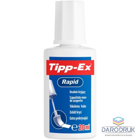 Tipp-Ex Korektor w płynie (z pędzelkiem) Rapid 20ml Tipp-Ex (8859912)