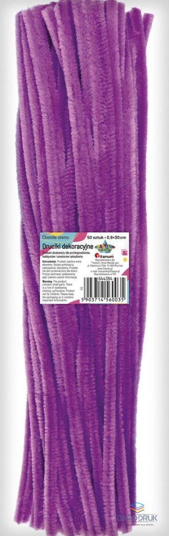Titanum Drucik Craft-Fun Series kreatywny kolor: fioletowy 300mm 50 szt Titanum (T11)