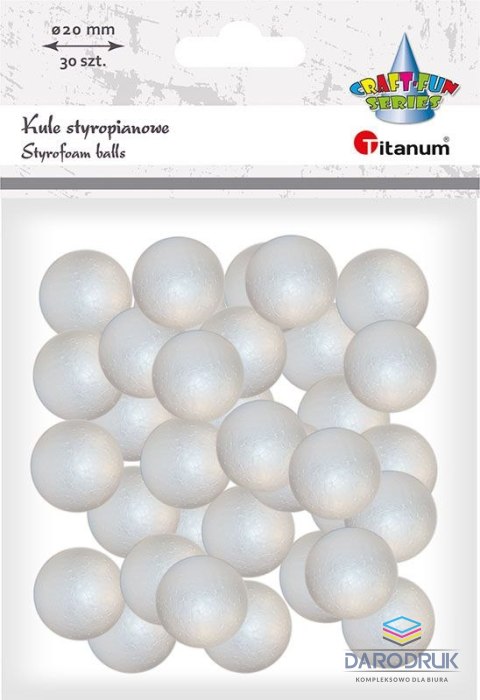 Titanum Ozdoba styropianowa Craft-Fun Series kule Titanum (283007)